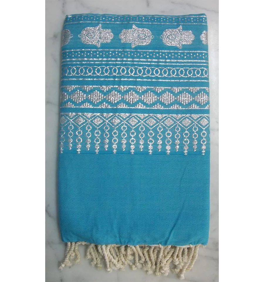 FOUTA KHOMSA turquoise 