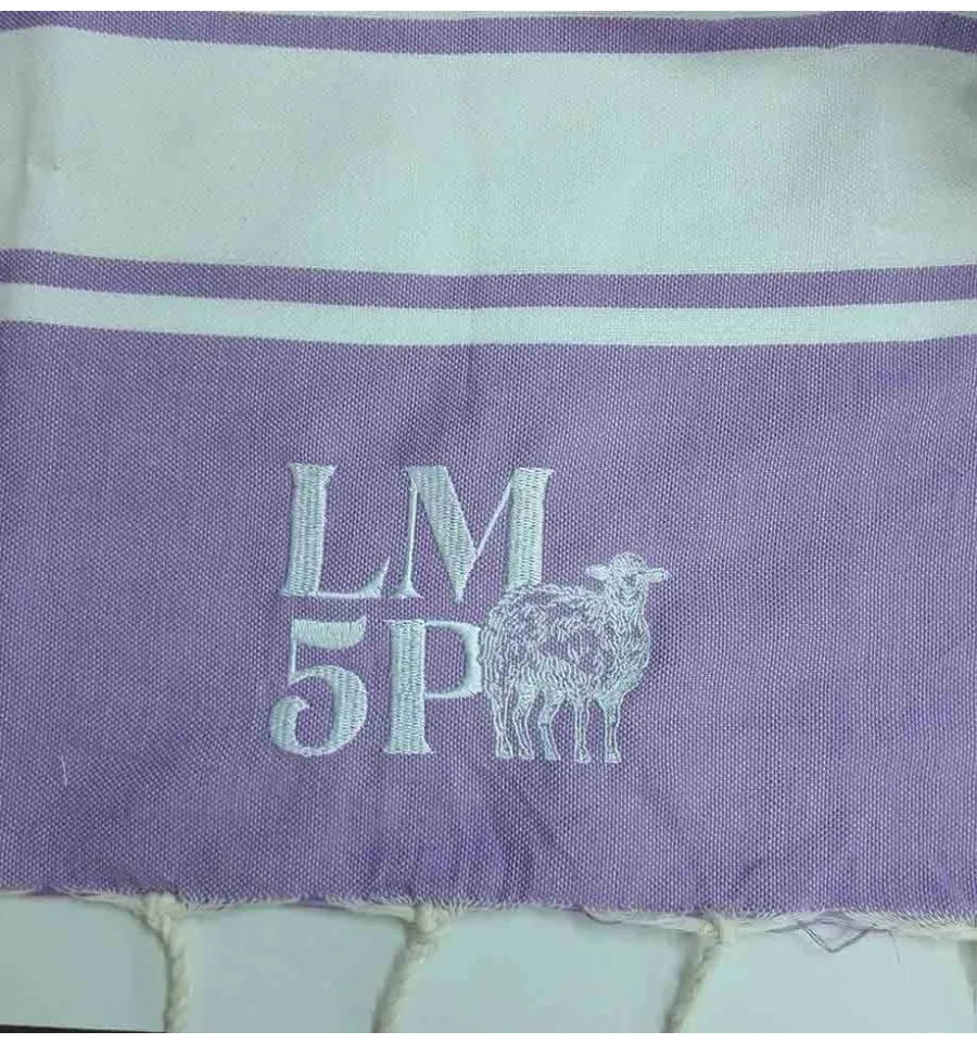 fouta morado claro personalizado 