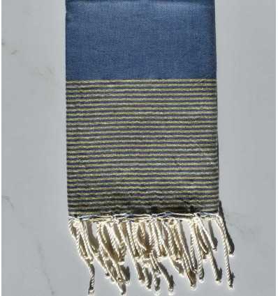 Fouta lurex azul oscuro 