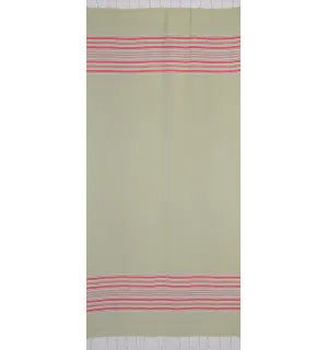 Fouta arabesco verde pistacho con rayas  2