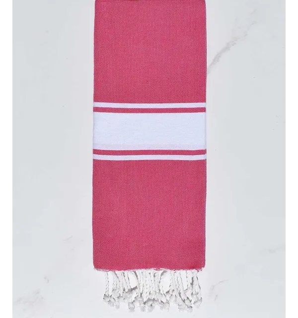 toalla de playa para niños fushia magenta Fouta Tunisia - 1