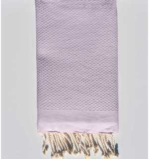 FOUTA nido de abeja sólida  lavanda claro Fouta Tunisia - 1