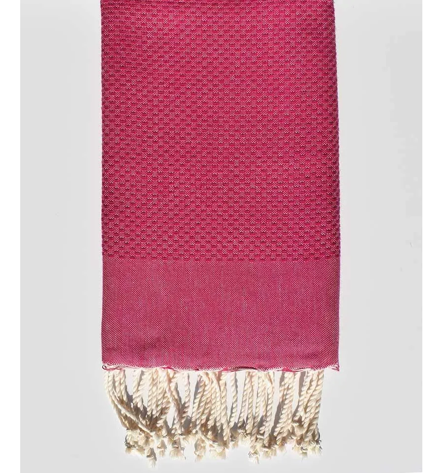 Toalla de playa unidos magenta fucsia oscuro Fouta Tunisia - 1