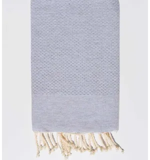 Toalla de playa unidos Pinchard gris claro Fouta Tunisia - 1